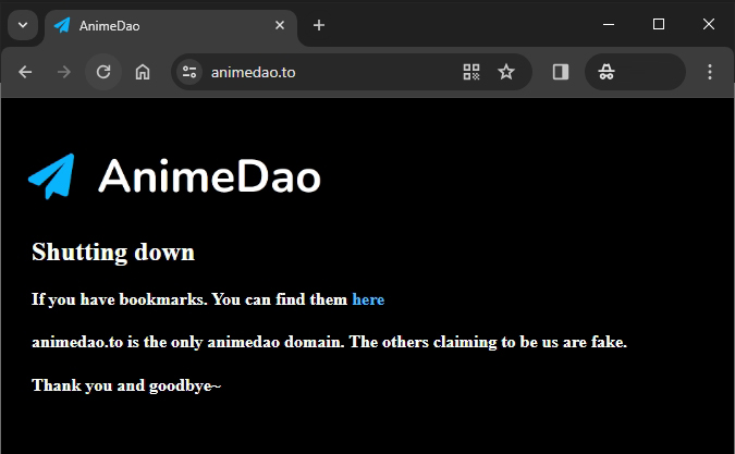 What Happened To AnimeDao Today
